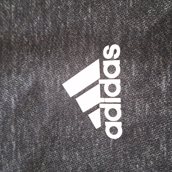 Adidas Gray Full Zip Hoodie with drawstring L - Picture 6 of 10